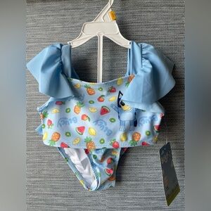 Kids Swim One Piece - Blue and Multicolor